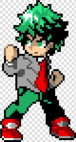 Izuku Midoriya Pixel Art  HD Png Download