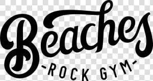 Beaches Rock Gym Logo 2 Black  HD Png Download