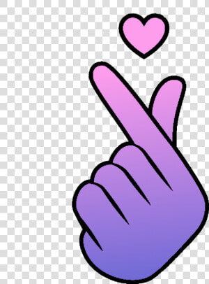 Korean Finger Heart Transparent   Png Download   Finger Heart Png  Png Download