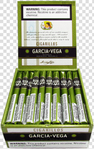 Garcia Y Vega Cigarillo Open Box   Garcia Vega Cigarillos Box  HD Png Download