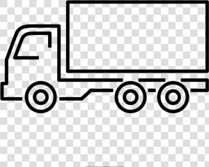 Truck Coloring Page   Gambar Mobil Truk Mewarnai  HD Png Download