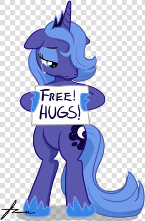 Alicorn Artist Furboz Bipedal Crying Hugs   Princess Luna Meme  HD Png Download