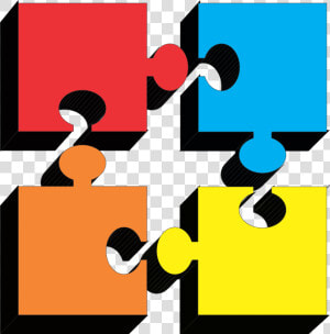 Puzzle Pieces Cliparts And Others Art Inspiration   4 Pieces Of Puzzle  HD Png Download