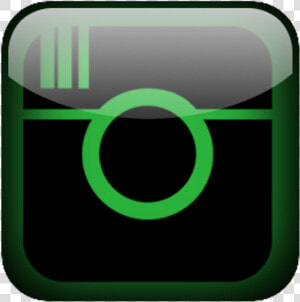 Instagram Button Green Popular Shine Gloss Gleam Media   Circle  HD Png Download