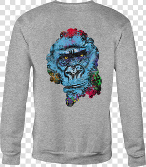 Crewneck Sweatshirt Gorilla Harambe Shirt For Men Or   Long sleeved T shirt  HD Png Download