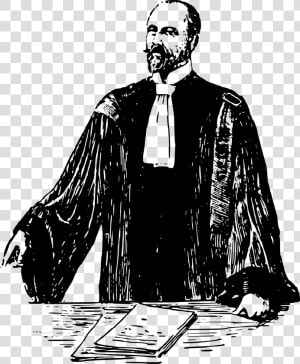 French Lawyer  Early 20th Century   Lawyer Clipart Black And White  HD Png Download