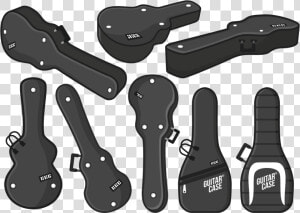 Hand Drawn Guitar Case   Cartoon Of Guitar Case  HD Png Download