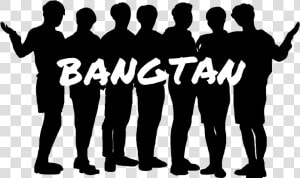 Bangtan Silhoette   Bts Siluetas  HD Png Download