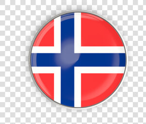 Round Button With Metal Frame   Norway Flag Icon Png  Transparent Png