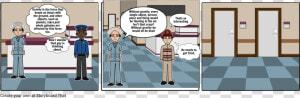 Comic Strip Di Receptionist  HD Png Download