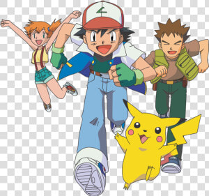 Vector Pokemon Vektor  Vector Pokemon Vector Design    Ash Misty Brock Png  Transparent Png