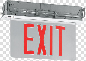 Providing 90 Minutes Of Emergency Operation  The Recessed   Exit Sign  HD Png Download