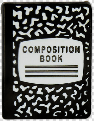 Composition Notebook Enamel Pin   Label  HD Png Download