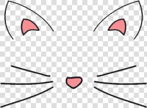 Whiskers Kitten Domestic Short haired Cat Mask   Cat Ears Png  Transparent Png