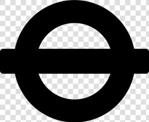 Underground   Black London Underground Logo  HD Png Download