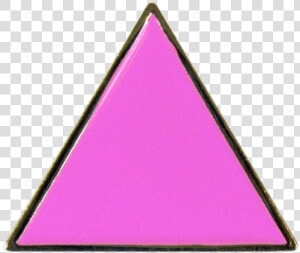 Pink Triangle Lapel Pin   Pink Triangle Pin Badge  HD Png Download