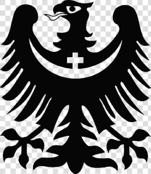 Cross  Silhouette  Eagle  Crescent    Black Eagle Coat Of Arms  HD Png Download