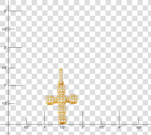 10k Yellow Gold Cross Pendant   Cross  HD Png Download