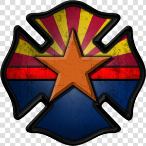 Arizona Firefighter Decal   Firefighter Painted Rocks  HD Png Download