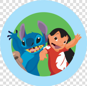 24 Disney Lilo And Stitch Stickers Labels Bag Lollipop   Stitch And Lilo Png  Transparent Png