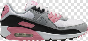 Nike Air Max 90 Og White Pink Grey Black Cd0490 102   Nike Air Max 90 Pink  HD Png Download