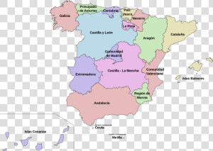 Comunidades Autonomas De España  HD Png Download