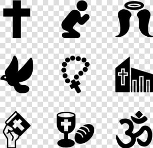 Clip Art Prayer Icons Free Vector   Prayer Symbols  HD Png Download