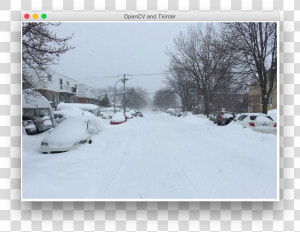 Tkinter Canvas Showing Opencv Loaded Image   Snow  HD Png Download