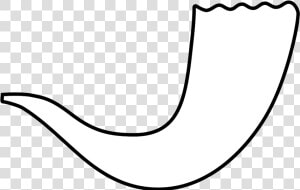 File   Shofar 01   Svg   Shofar Black And White  HD Png Download