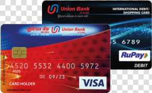 Debit Card Atm Card Credit Card Union Bank Of India   Visa  HD Png Download