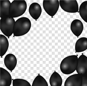 Mq Black Balloon Balloons Frames Border Borders   Black Balloons Png Transparent  Png Download