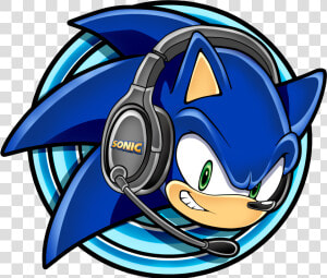  sonic The Hedgehog With Headphones With Mic freetoedit   Sonic With Headphones  HD Png Download