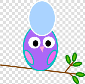 Purple Owl Blue Egg Svg Clip Arts   Owl Clip Art  HD Png Download