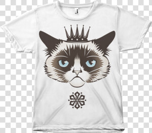 Grumpy Cat Print Tee   Grumpy Cat Vector  HD Png Download