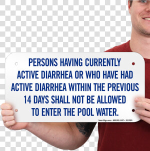 Person Having Diarrhea Not Allowed Pool Sign   People With Diarrhea Not Allowed  HD Png Download