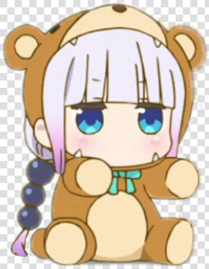 Anime Loli Bear   Png Download   Dragon Maid Kanna Bear  Transparent Png