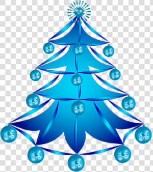 Pinheiro De Natal Azul  HD Png Download