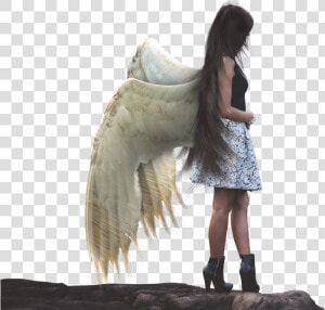  humananimal  girl  bird  wings  mistic  fantasy  ftestickers   Girl With Bird Wings  HD Png Download