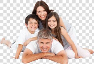 Family Mother Father Son Daughter   Family Portrait High Key  HD Png Download