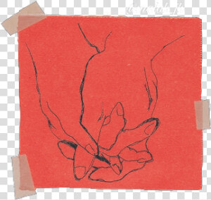 Red Aesthetic Sticker don’t Steal Or Copy❌ give Cr   Sketch Pad  HD Png Download