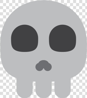 Skull Emoji Swimming Emoji   Twitter Skull Emoji  HD Png Download