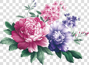 Bouquet Transparent Watercolor Peony   Flower Watercolor  HD Png Download