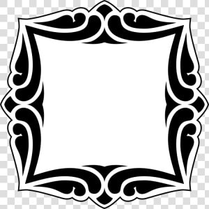 Decorative Borders Picture Frames Decorative Arts Ornament   Decorativos Blanco Y Negro  HD Png Download