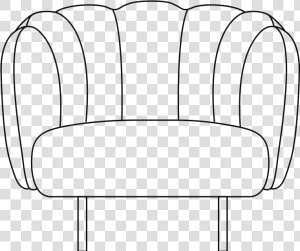 Cape Lounge Chair With Stitches Illustration   Club Chair  HD Png Download