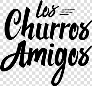 Los Churros Amigos Logo Black   Calligraphy  HD Png Download