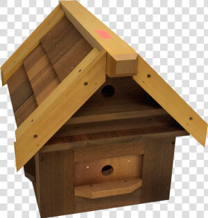 Red And Yellow Cedar Birdhouse   Plank  HD Png Download