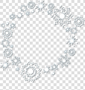  ftestickers  snow  snowflakes  frame  borders  aesthetic   Doily  HD Png Download