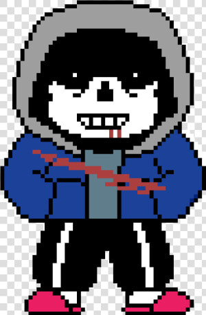 Dusttale Sans Sprite   Png Download   Dust Sans Pixel Art  Transparent Png