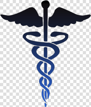 Caduceus Medical Symbol Black   Clip Art Medical Symbol  HD Png Download