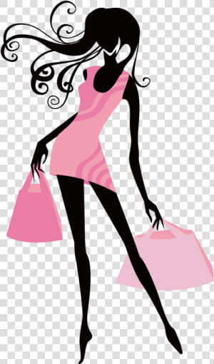 Clip Art Vector Shopping Transprent Png   Vector Shopping Girl Png  Transparent Png